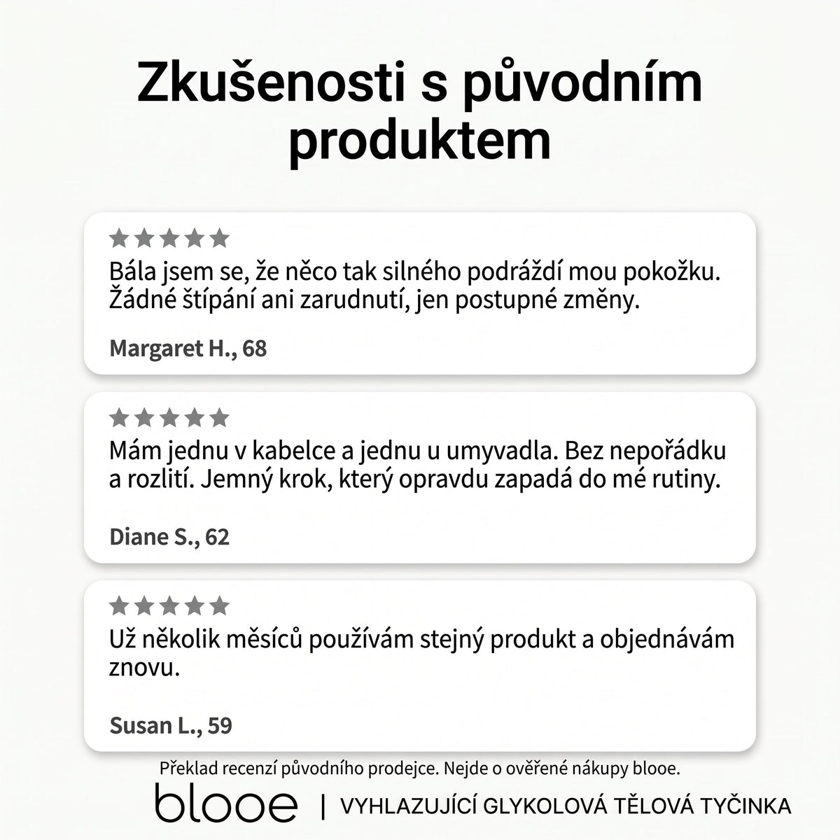 Glykolová tělová tyčinka blooe — 6